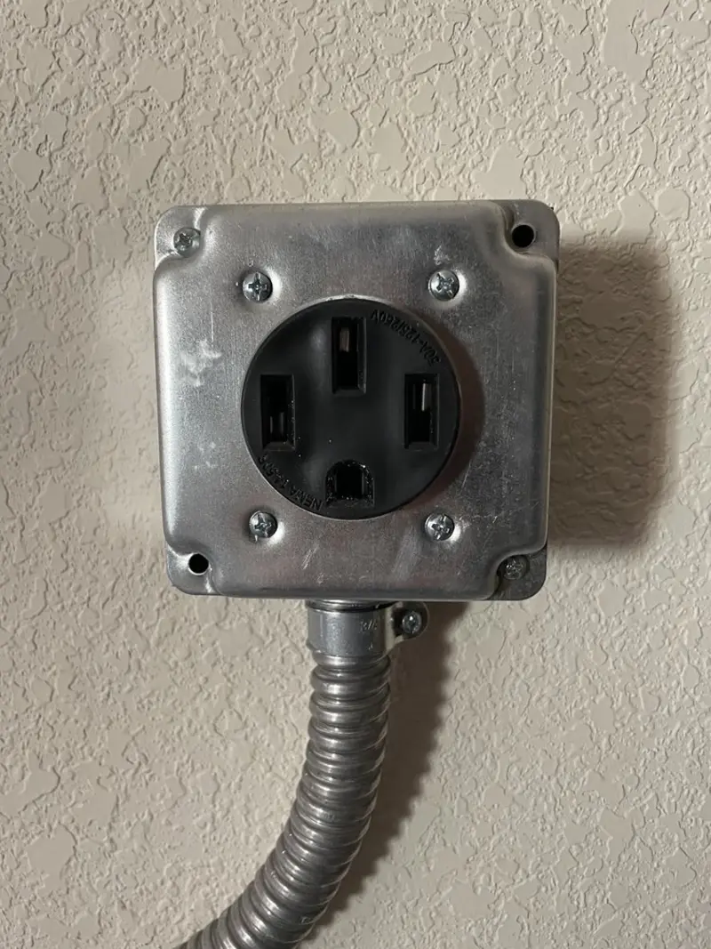 NEMA 14-50 outlet installed for Electrical Panel Upgrade in Colorado City